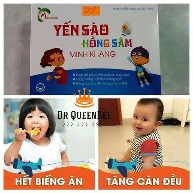 Yến Sào Hồng Sâm Minh Khang - Biếng Ăn, Tiêu Hóa Hấp Thu Dinh Dưỡng Kém