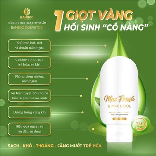 Sữa rửa mặt kiêm dung dịch vệ sinh max fresh bamboo