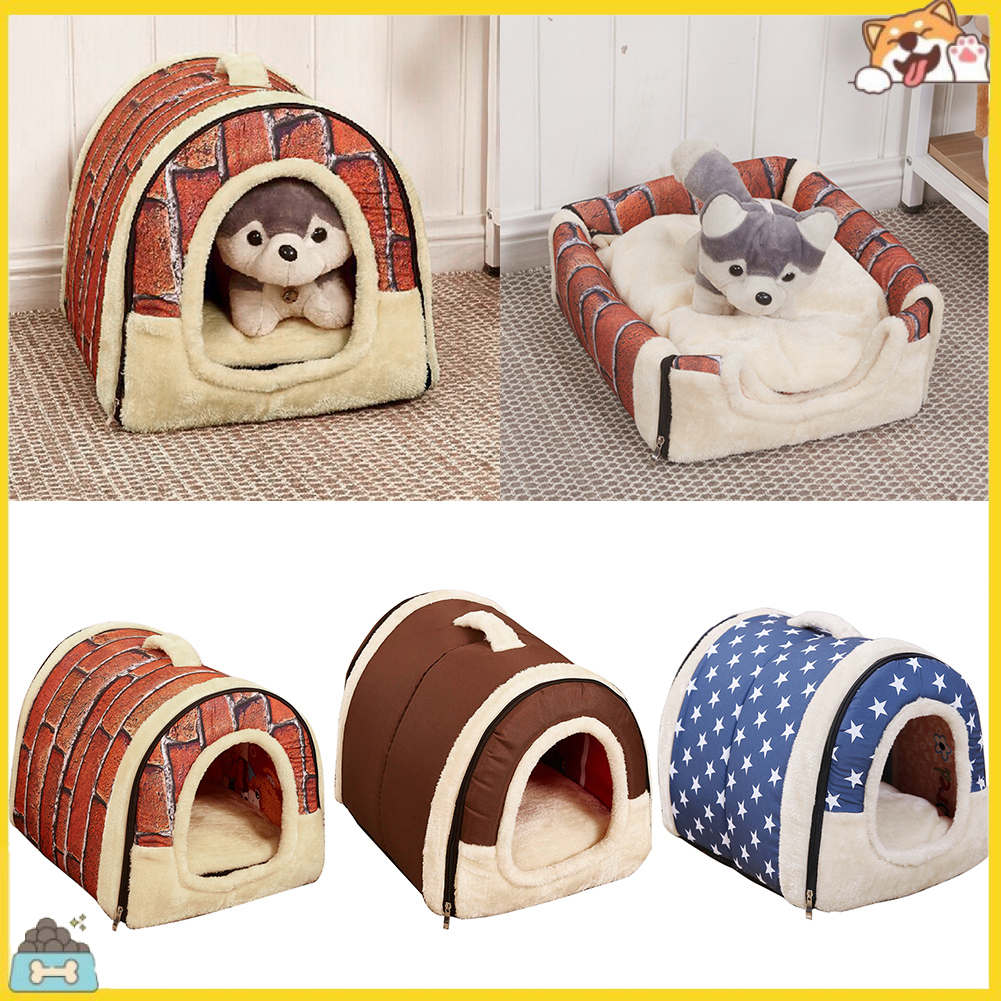 Nhà thú cưng bằng vải lông mềm mại xinh xắn nhiều kiểu tùy chọn