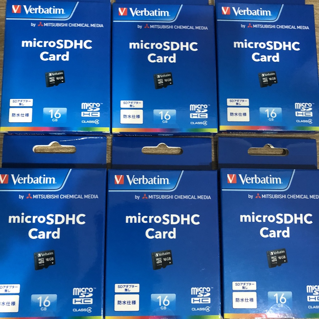 Thẻ nhớ Verbatim Micro SDHC 16GB Class 4 - Bảo hành 36 tháng - Hàng nội địa Nhật