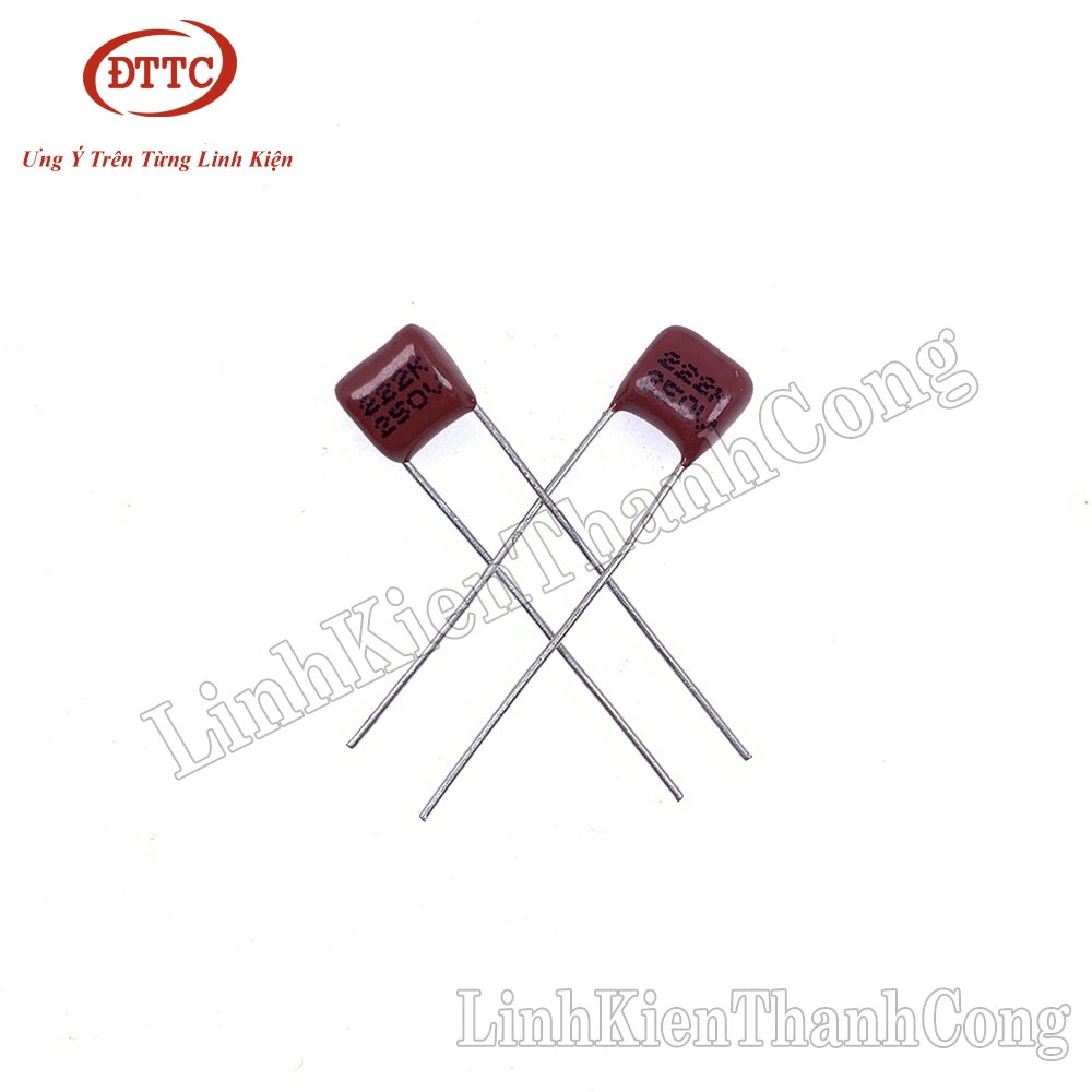 Bộ 2 Chiếc Tụ CBB 2.2nF 222J 250V 5mm