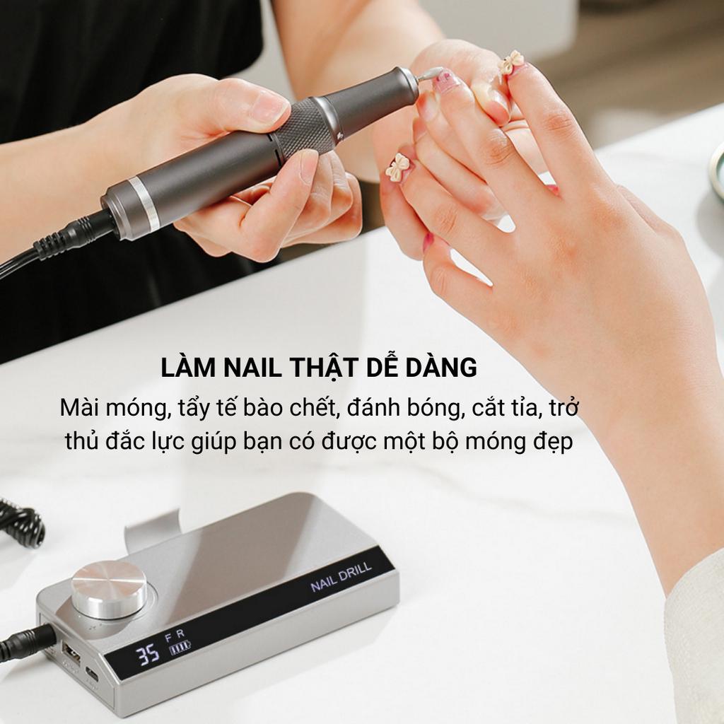 Máy Mài Nail, Máy Mài Móng NAIL DRILL UV-501, Máy Mài Móng Tay Tích Điện, Mài Gel Bột Mini Cầm Tay- Bảo Hành 12 Tháng
