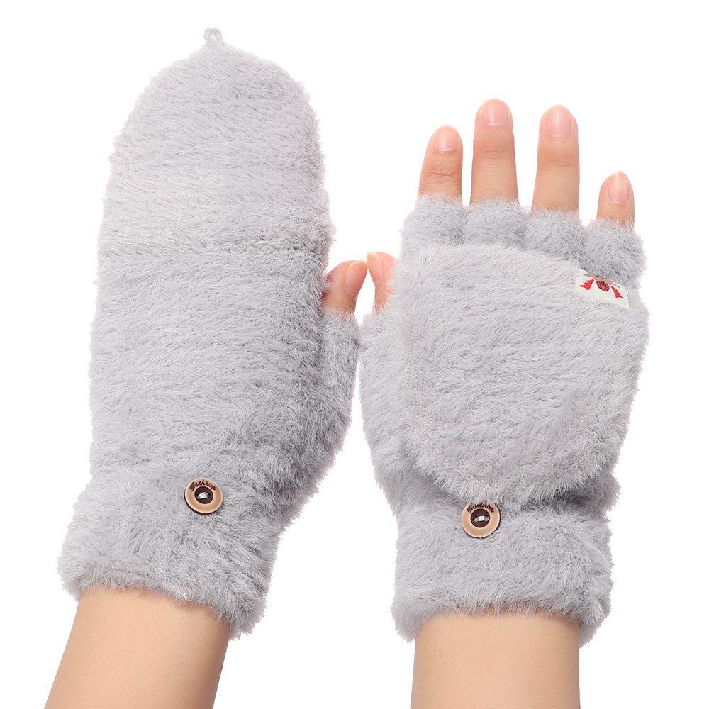Găng Tay Dệt Kim Mềm Mại Co Giãn Giữ Ấm