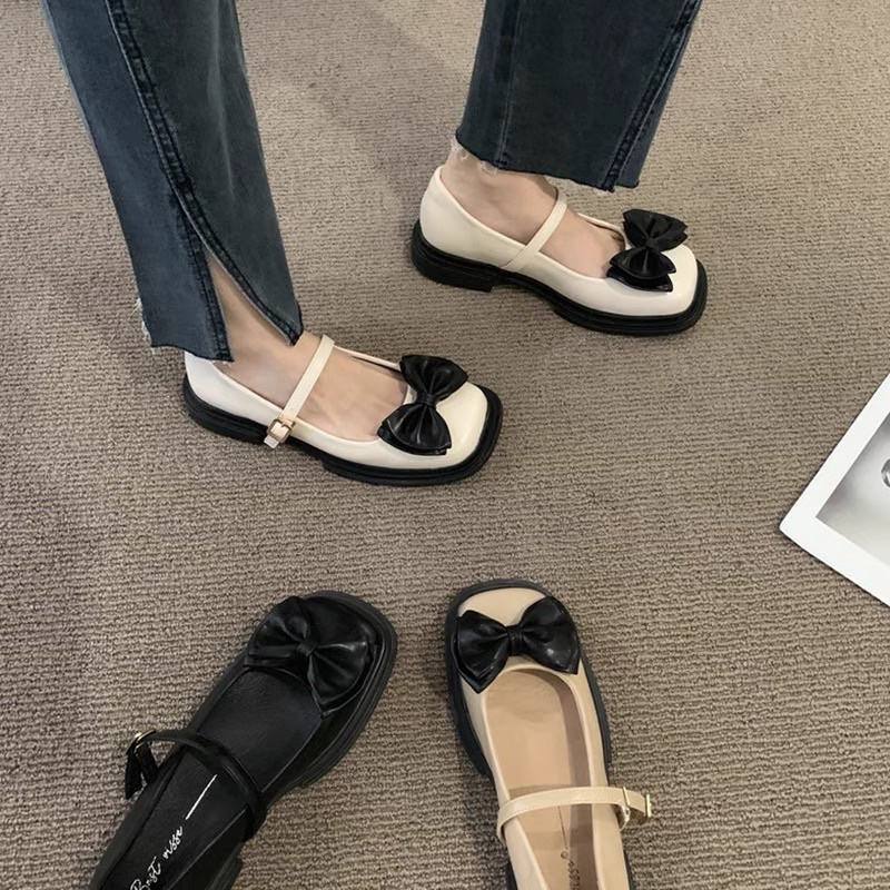 Giày Mary Janes đính nơ mã L09