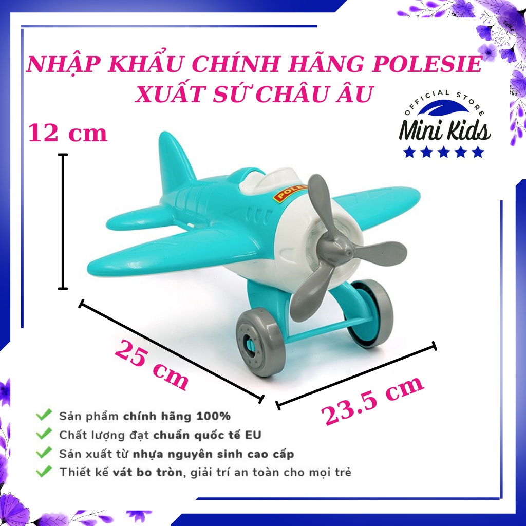 Máy bay đồ chơi Omega kiểu dáng thể thao xen lẫn cổ điển dành cho bé- hàng chính hãng POLESIE nhập khẩu Châu Âu- MiniKid