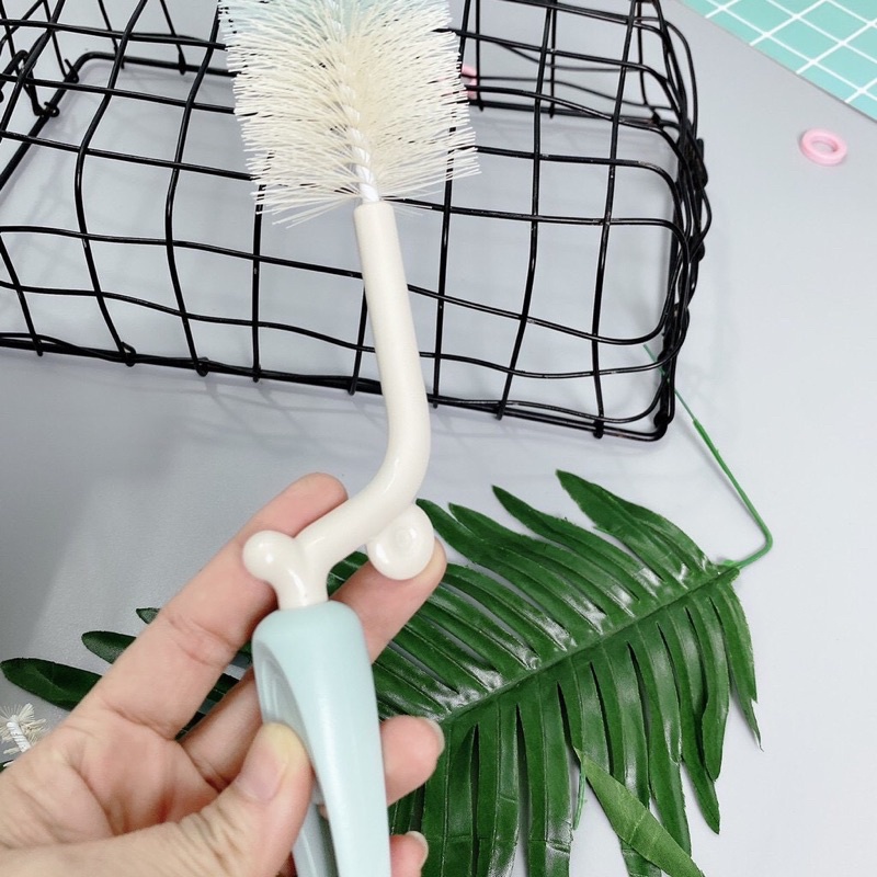 Bộ cọ rửa bình sữa Moon ship 2 chi tiết 360 độ