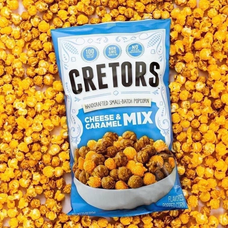 Bắp Cretors  và bắp Boom Chicka pop mix 2 vị caramel , cheess thơm ngon và bắp  - Mỹ ( tách lẻ)