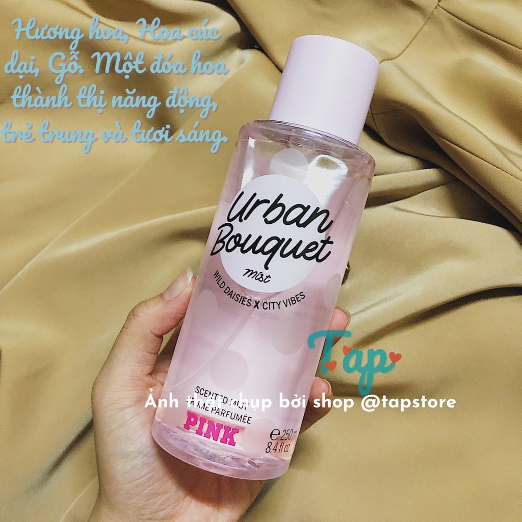 Xịt thơm toàn thân Victoria's Secret PINK Urban bouquet 250ml | Thế Giới Skin Care