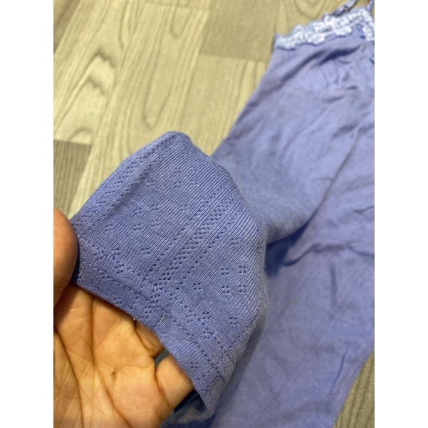 Áo 2 dây cotton mỏng pha ren nữ