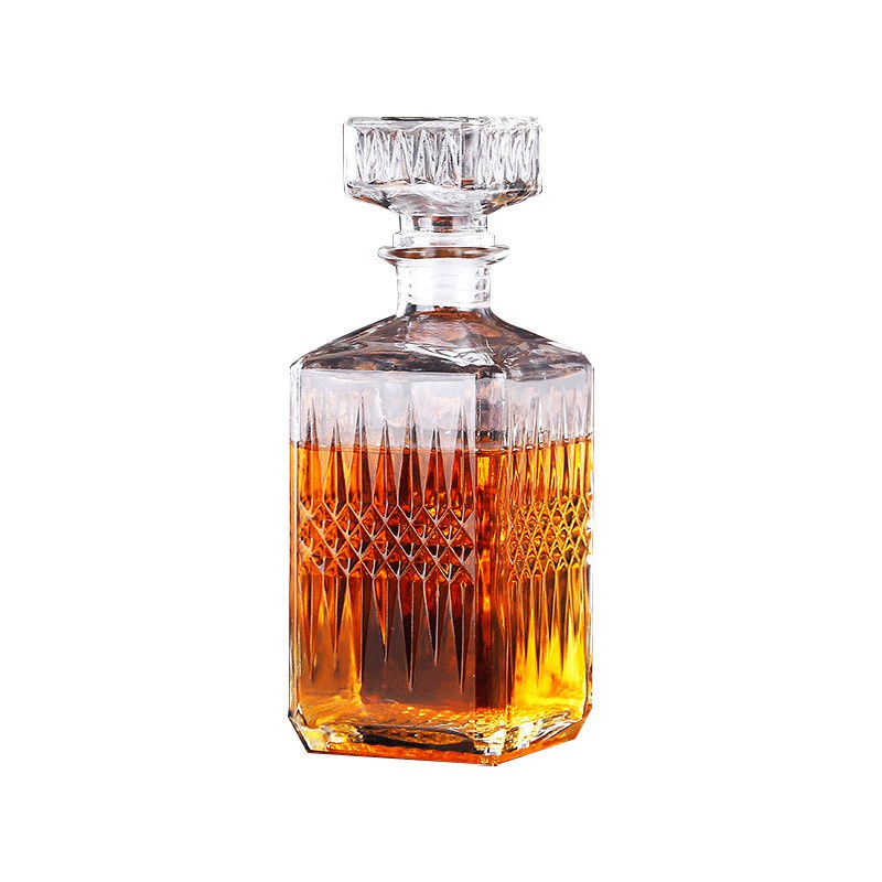 Bình đựng rượu ngâm sâm thuỷ tinh Vuông 850ml
