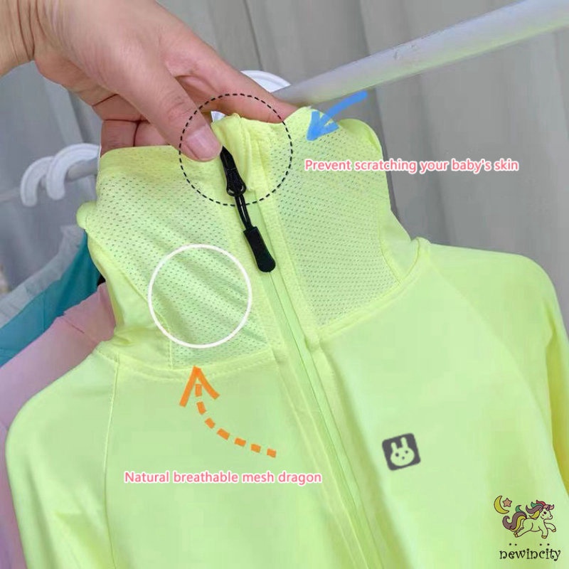 Áo Khoác Chống Nắng Siêu Mỏng Thoáng Khí Phong Cách Hàn Quốc Cho Bé