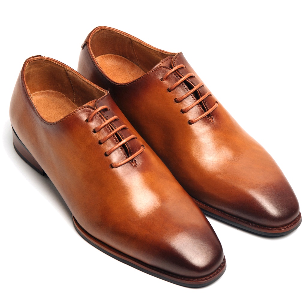 [Mã LT200 giảm 200K đơn 699K] Giày Tây Cao Cấp WHOLECUT OXFORD - Da Bò Ý Lót Trong Da Bò Mộc - Thương hiệu Be Classy