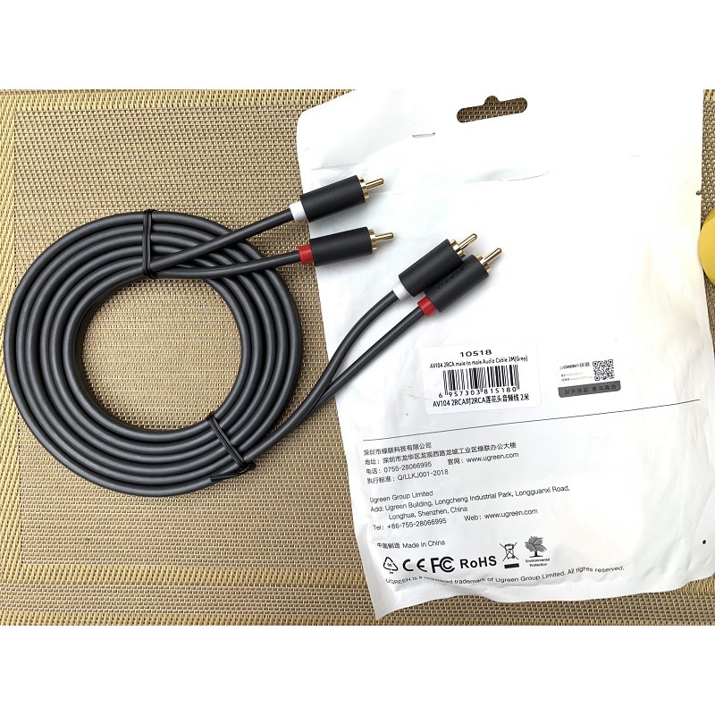 Dây cáp AV 2 đầu RCA dài 1.5M đến 5M Ugreen