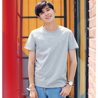 [ Rẻ vô địch ] Áo thun nam tay ngắn cổ tròn màu xám - vải cotton , giá rẻ tận xưởng