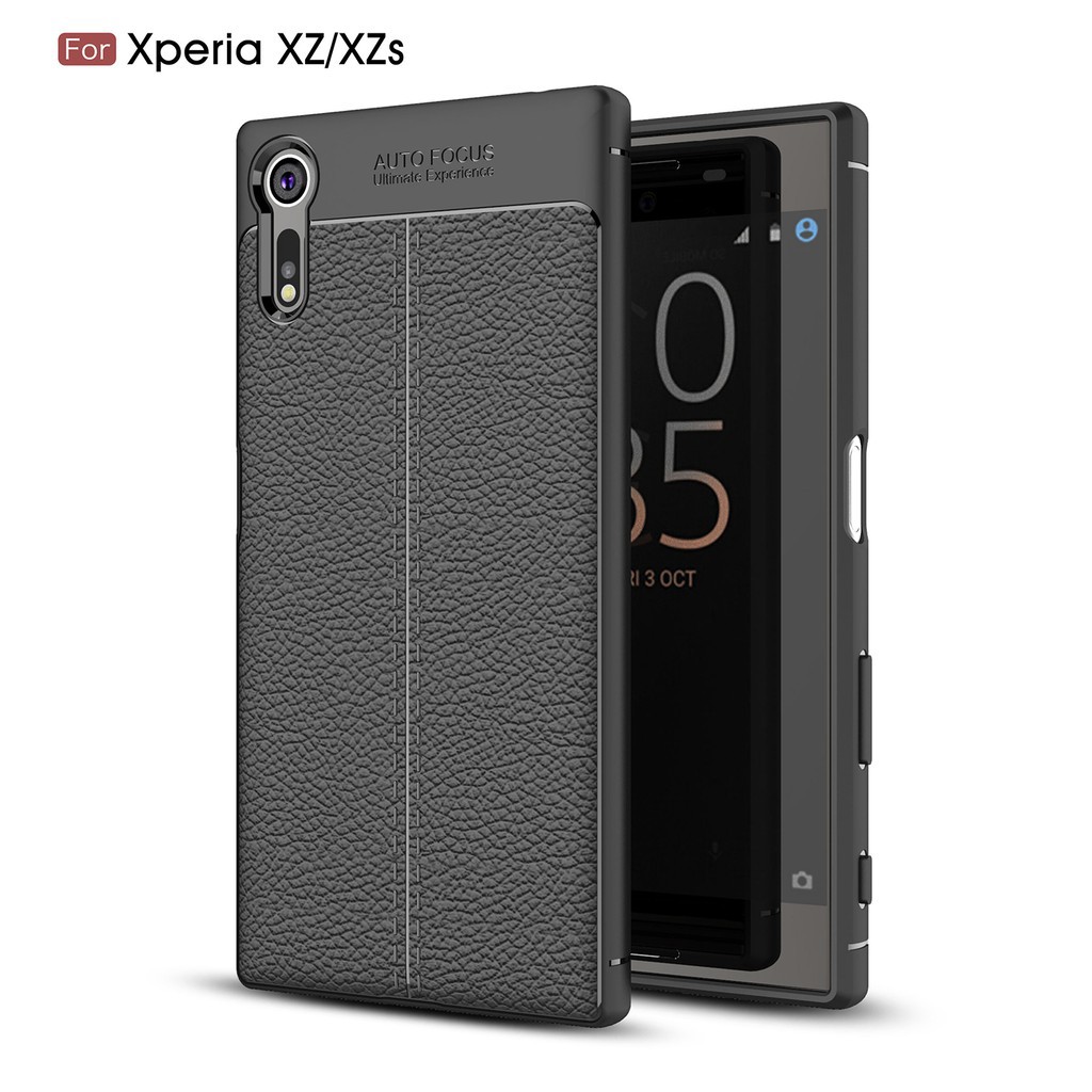 Ốp lưng vân da nhựa mềm thời trang cho điện thoại Sony Xperia XZ/XZs