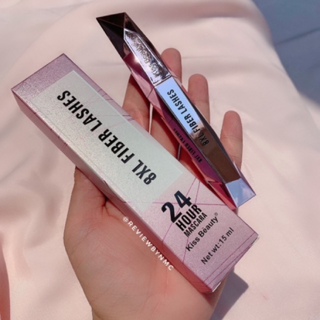 Chải Mascara vỏ hồng làm dày và dài mi của kiss beauty | BigBuy360 - bigbuy360.vn
