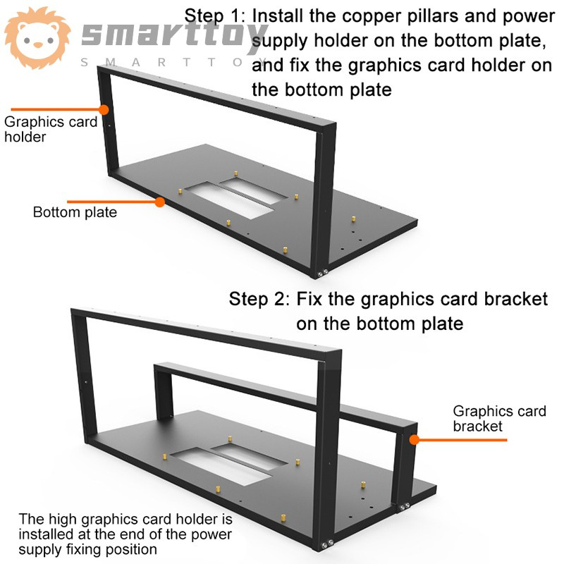 Khung Gắn Bo Mạch Chủ Cho Máy Đào Tiền Ảo 6-8 Gpu | BigBuy360 - bigbuy360.vn