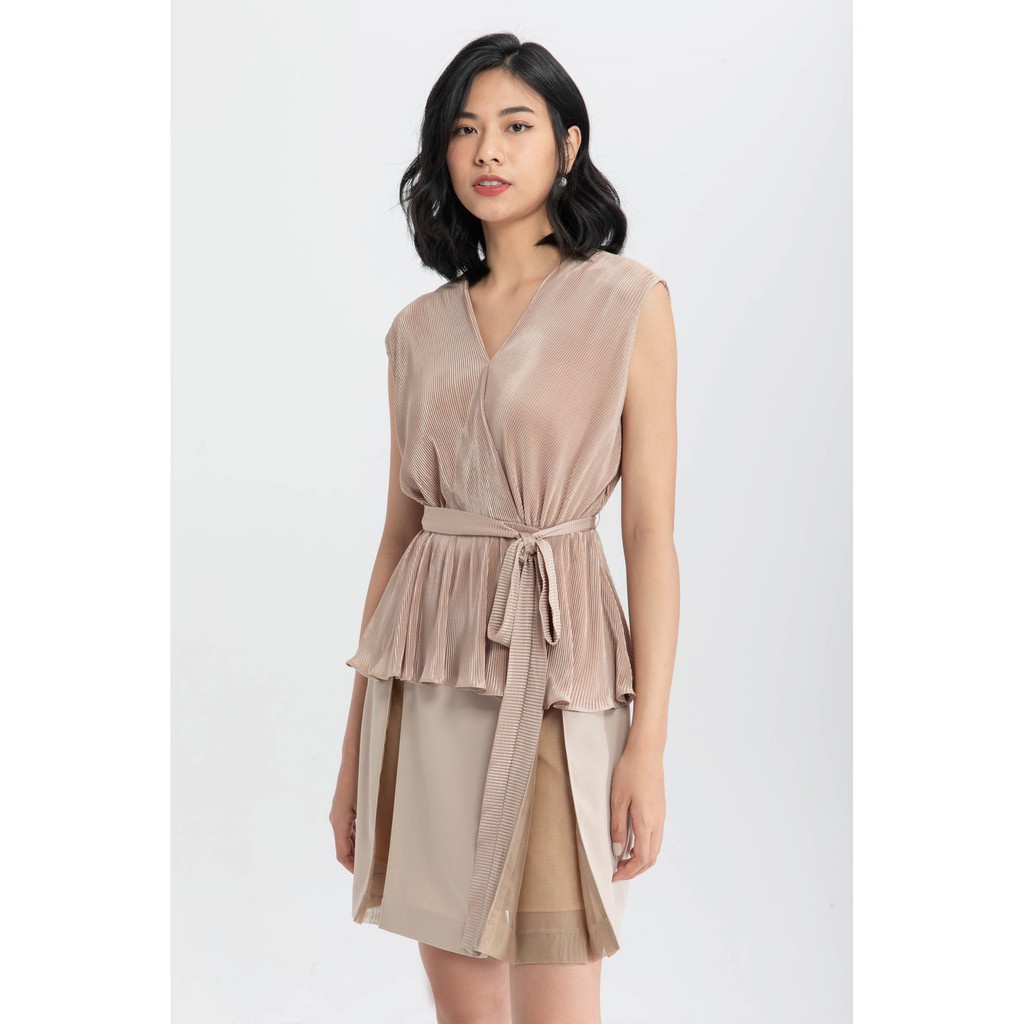 [NHẬP WABRTL5 GIẢM 10% TỐI ĐA 50K ĐH 250K ]Áo Peplum dập ly nữ IVY moda MS 15M6422