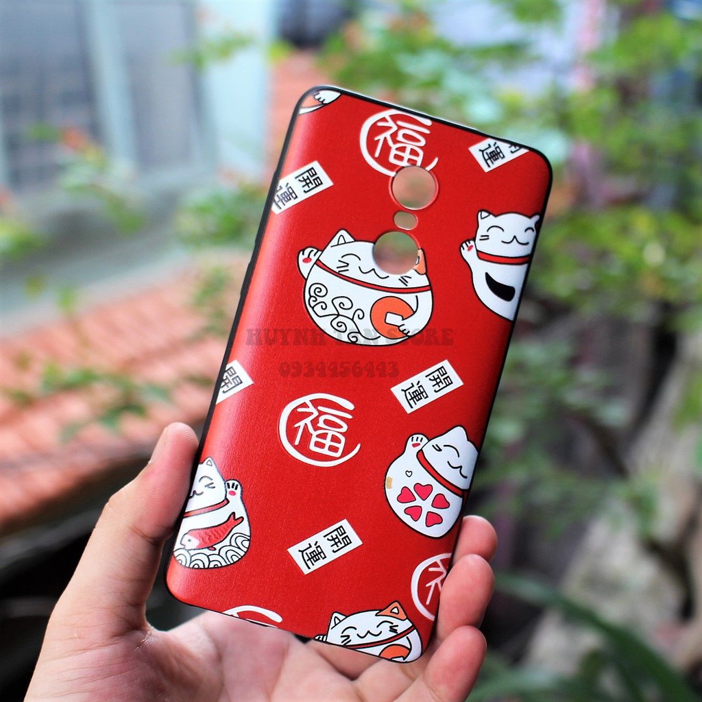 Ốp Xiaomi Redmi Note 4 MTK X20 TPU dẻo in 3D nổi Tết 2019 (HÌNH BẤT KÌ)