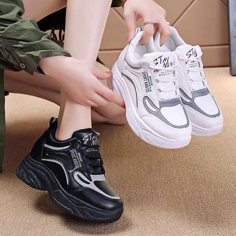 Giày Sneaker Thể Thao Nữ Độn Đế 7 phân