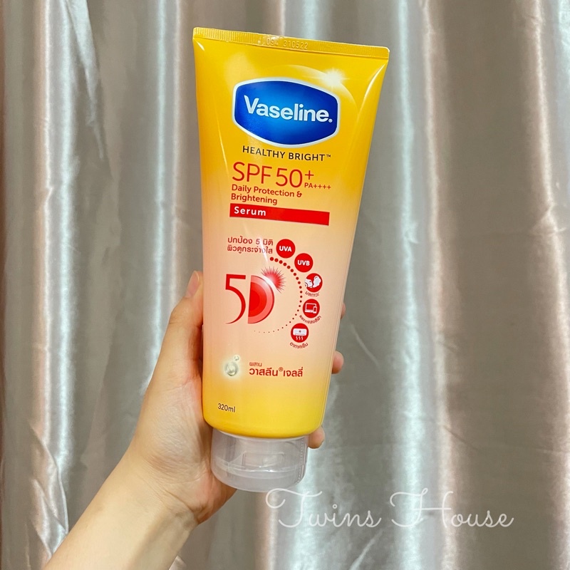 Sữa dưỡng thể trắng da chống nắng vaseline 50x Serum