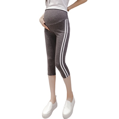 Quần legging vải cotton lụa mát thời trang mùa hè cho mẹ bầu
