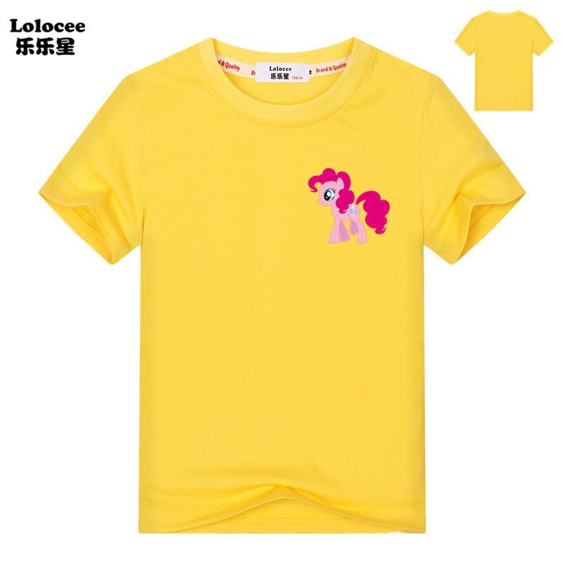 MY LITTLE PONY Áo Thun Tay Ngắn In Hình Ngựa Con Cho Bé Gái