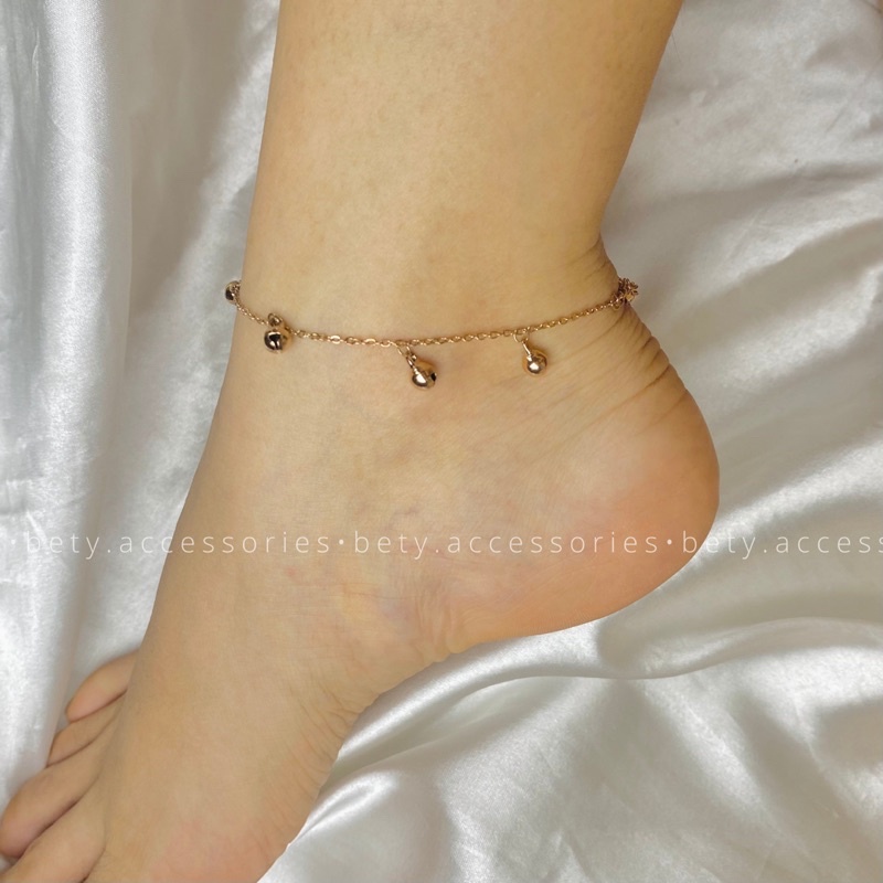 Lắc chân cỏ bốn lá may mắn phong cách Hàn Quốc