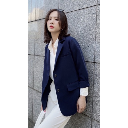 Set đồ sang chảnh hàng thiết kế Huien Design màu xanh than cho nữ hiện đại , trẻ trung | BigBuy360 - bigbuy360.vn