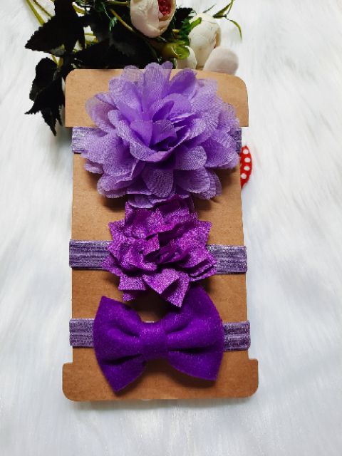 Set 3 Băng Đô / Turban Xinh Xắn cho bé gái