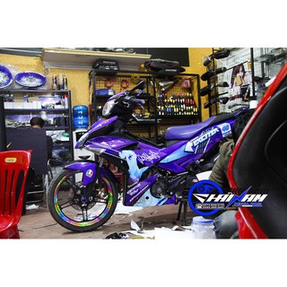 Tem Trùm Exciter 150 Xanh Tím
