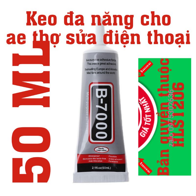Keo dán màn hình điện thoại B7000/ T7000 E 8000 50ml