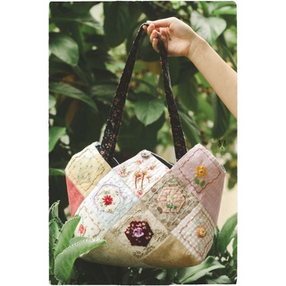 Túi quai xách handmade ghép vải "La Thanh" _ UI farm.