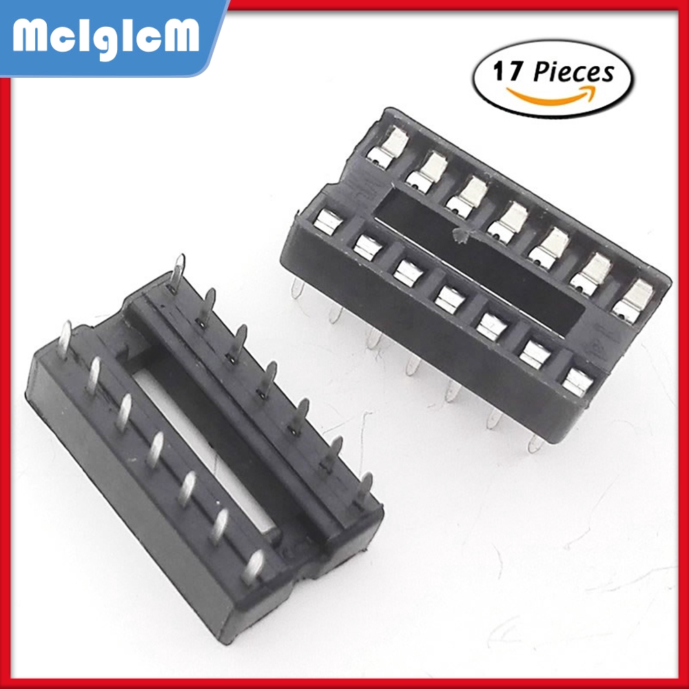 Set 17pcs chân cắm IC 14 tiếp điểm đa dụng chất lượng cao