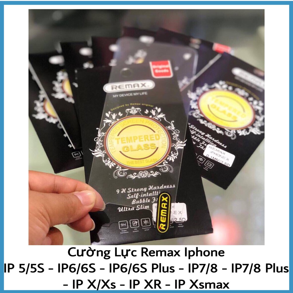 [SIÊU RẺ] KÍNH CƯỜNG LỰC REMAX SIÊU MỎNG 0,1MM CHÍNH HÃNG IPHONE 5/5S 6/6S 6/6SPLUS 7/8 7/8PLUS X/XS XR XSMAX | BigBuy360 - bigbuy360.vn