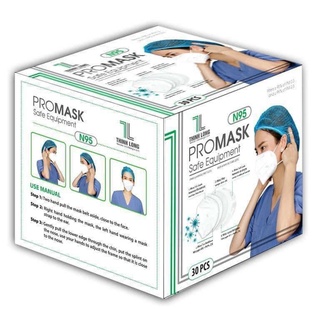 KHẨU TRANG N95 PROMASK 5 LỚP THỊNH LONG - KHÔNG VAN - 1 HỘP 30 CÁI MÀU TRẮNG