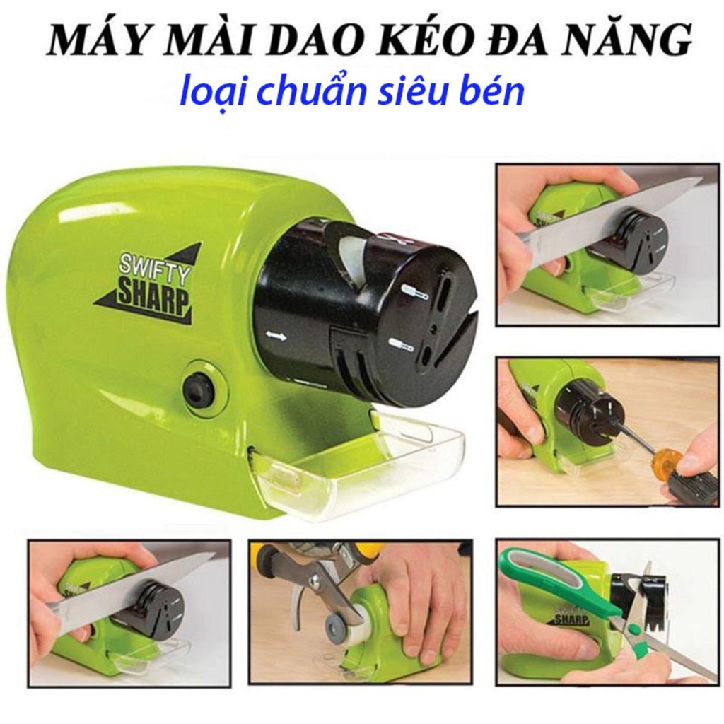 Máy Mài Dao Kéo Swifty Sharp Chạy Bằng Pin Đa Năng Tiện Dụng Cho Căn Bếp