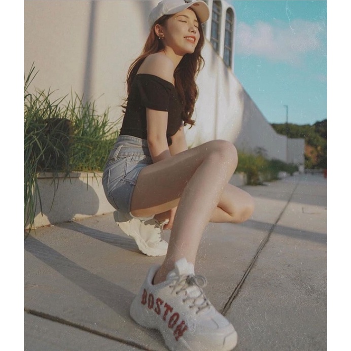 Giày thể thao MLB chữ Boston đỏ