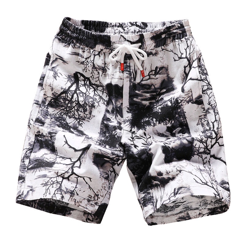 Quần Short Thể Thao Cotton Ống Rộng Thời Trang Mùa Hè Dành Cho Nam