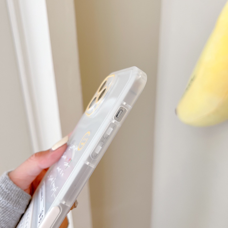 Ốp Điện Thoại Kèm Giá Đỡ Tàng Hình Họa Tiết Hoạt Hình Dễ Thương Cho iphone 14 / 13Pro 12 / xs / 6 / 7 / 8PLUS