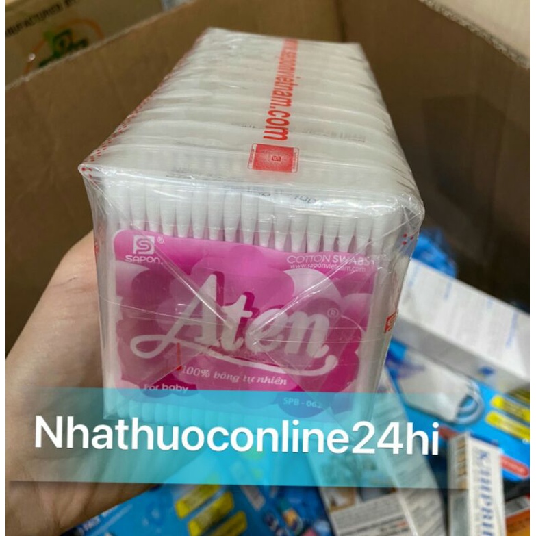 Tăm bông ngoáy tai trẻ em ATEN