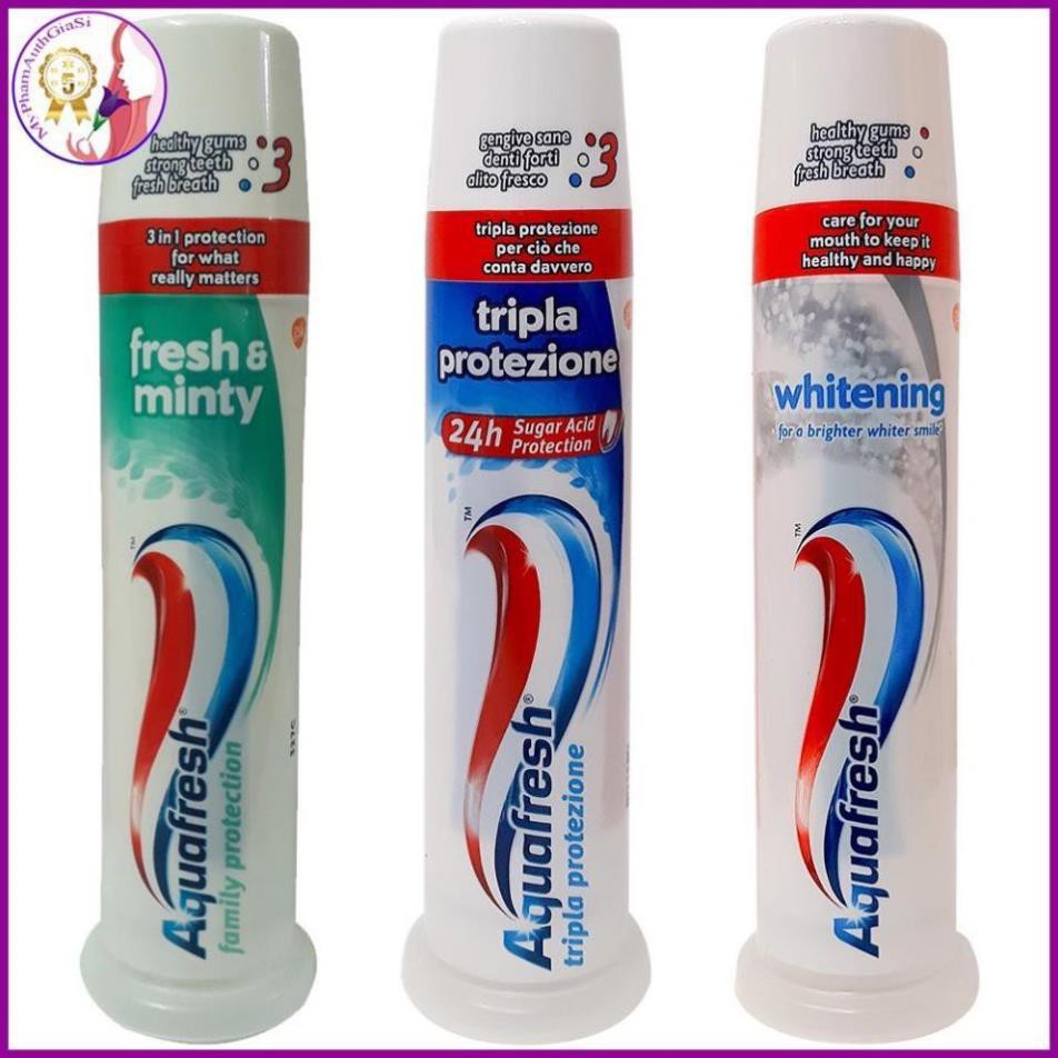 Kem đánh răng dạng ống Aquafresh 100ml, Kem đánh răng chính hãng an toàn