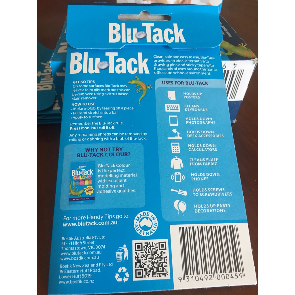 BLUTACK 45 gr của Bostik. Made in Australia