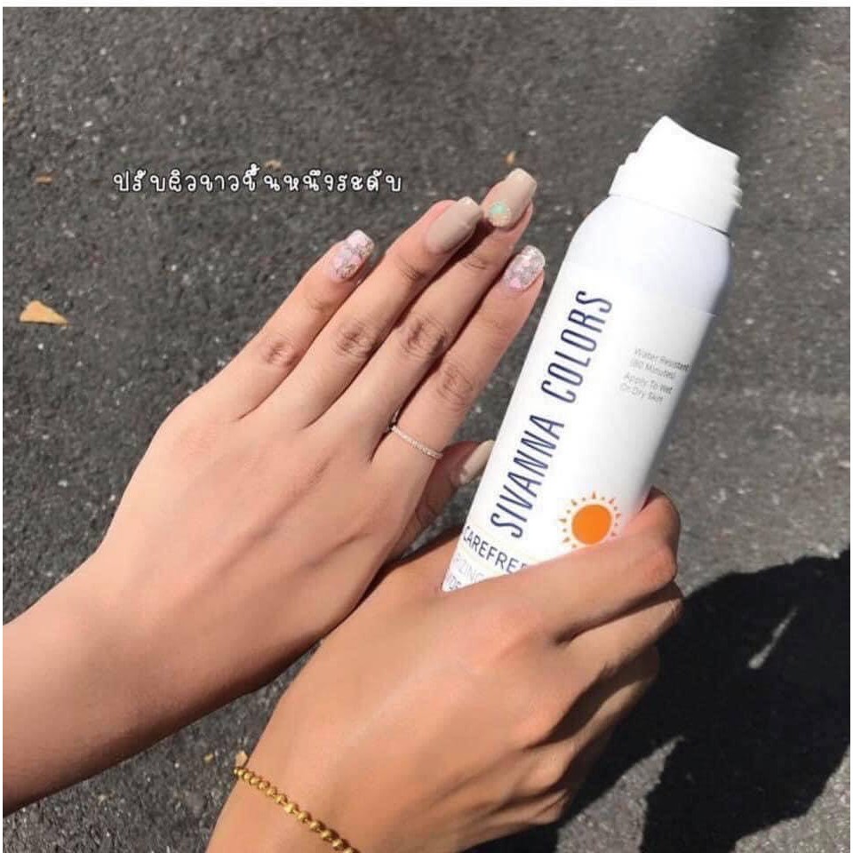 Xịt Chống Nắng Trang Điểm Toàn Thân Sivanna Colors Thái Lan 2 In 1 Makeup Body 150mL | BigBuy360 - bigbuy360.vn