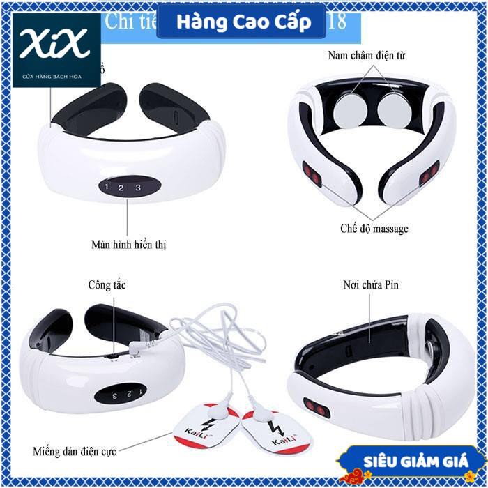 Máy massage cổ 3D cảm ứng xung điện từ