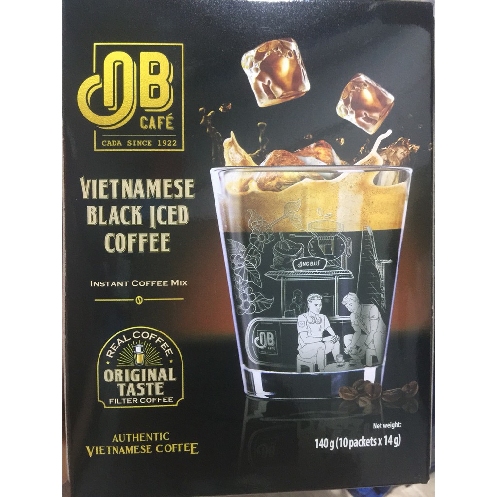 Cà Phê Đen Đá ÔNG BẦU (hộp: 10 gói x 14 gram) | BigBuy360 - bigbuy360.vn