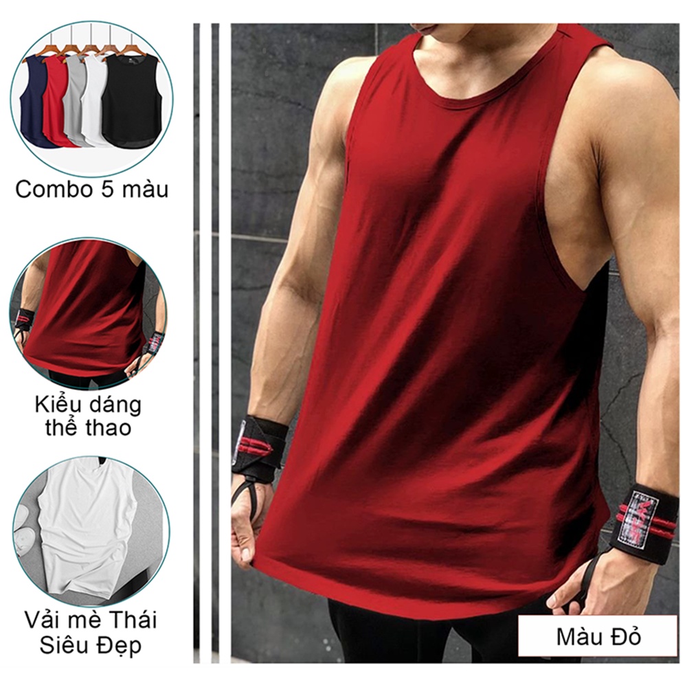 [COMBO 2] Áo ba lỗ thể thao nam Áo tập gym thoáng mát co dãn đa chiều - 𝐀𝐁𝐋𝟎1