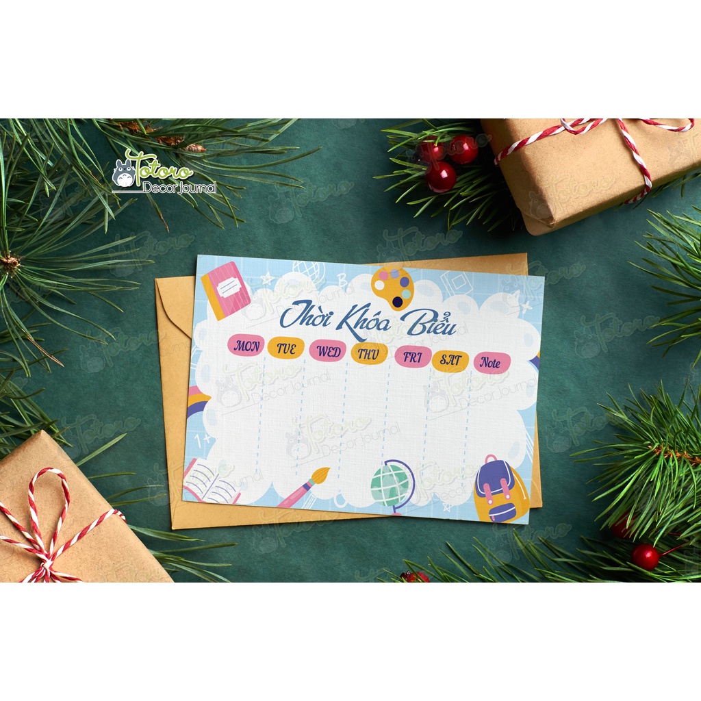 20 mẫu Thời khóa biểu cute