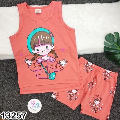 BỘ SÁT NÁCH THUN HOẠ TIẾT ĐÁNG YÊU CHO BÉ GÁI 11-25kg