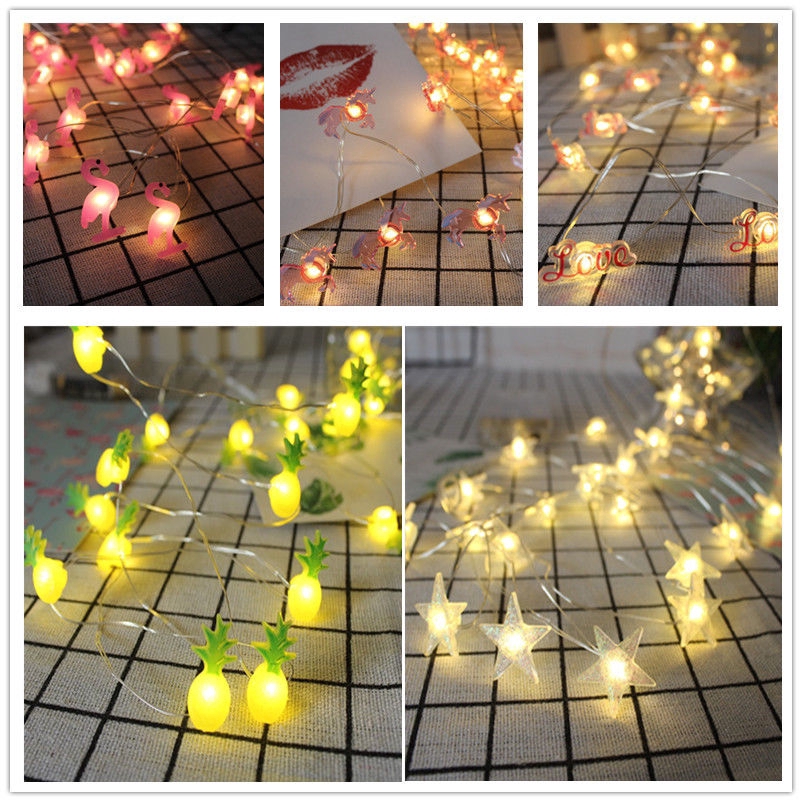 1 Dây Đèn LED 2M 20 Bóng Hình Kì Lân Và Chim Hồng Hạc